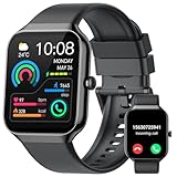 Smartwatch Uomo Donna,1.96" Orologio Smartwatch con Effettua/Risposta Chiamate,113+Sportive Smart Watch con Contapassi/24H Cardiofrequenzimetro/Sonno, Impermeabile IP68 Fitness Tracker per Android iOS