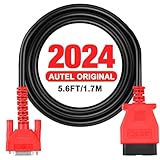 Autel Cavo Test Principale Origine, Cavo OBD2, Cavo Test Diagnostico OBD2 16 Broches a DB15, Funzione con Scanner Filaire MK808S MK808 MX808S MX808 MP808S MP808 DS808K DS808 DS708 (5.6 Piedi/1.7M)