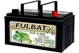 GreenCutter AG 0200247 Fulbat, Batteria per Trattorino al Gel, Sigillata, Pre-Attivata, 12V 28Ah, Polo Positivo Destra