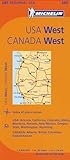 Usa. Canada ovest: Straßen- und Tourismuskarte 1:2.400.000
