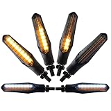 Indicatore di direzione a LED + luce di marcia diurna compatibile con Zephyr 550, Zephyr 750, KLX 650 (omologato CE/2 pezzi) (B22)