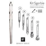 Beauty Tools KIT PROFESSIONALE MANICO SGORBIE + LAME 2 PEZZI X 2,4,6,8,10