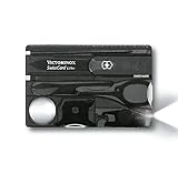 Victorinox, Swiss Card Lite, Coltello Multiuso Svizzero, Carta di Credito, Tascabile, Originale, 13 Funzioni, Cacciavite 3 mm, Cacciavite 5 mm, Forbici