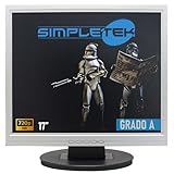 SIMPLETEK - Monitor LCD 17" Quadrato 4:3 HD 1280 x 1024 | Cavo VGA incluso | Attacco VESA 100x100 | Speaker integrati (Ricondizionato)