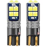 VS 2X Mold Top LED T10 10 3030 SMD a Cupola Lampada Bianco Brillante Canbus per Auto Targa Posizione Luci Interni Esterno Moto Barca 12V