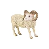 Bullyland 62290-Gioco dell ariete, Animale Alta Circa 7,5 cm, Fedele ai Dettagli, Senza PVC, Come Figura per Torte e Regalo per Bambini dai 3 Anni in su, 62290