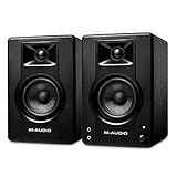 M-Audio BX4 - Casse attive Monitor da Studio per PC Amplificate 120 W 4,5" da Scrivania per gaming, produzione musicale, streaming e podcast (coppia)