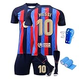 PEIFOON Set Maglie per Adulti e Bambini, Maglia da Calcio No.10 Home/Away, Maglia da Calcio Traspirante ad Asciugatura Rapida，Kit di Allenamento per Il Calcio (IT, Numero, 140, 146, Regular, C)