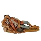 STATUINA CM 30 RAGAZZO SDRAIATO DORMIENTE (24) PRESEPE FONTANINI T/L Made in Italy