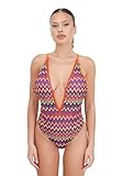 4GIVENESS Monokini da Donna Fantasia con Incrocio sul Retro S