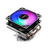 Noua Haku RGB Dissipatore di Calore TDP 120W Low Profile 4 Tubi di Calore per CPU i7/i5/i3 Socket 1700 1200 775 115x 1366 AM5 AM4 AM3 Cooler Cooling Fan da 90mm RGB Rainbow Auto