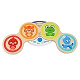 Baby Einstein Magic Touch Wooden Drum Musical Toy, Ages 6 months Plus