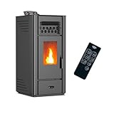 Stufa a pellet aria Anita 10 kW Sannover Nero