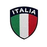 Patch Scudetto Italia Toppa Ricamata da Cucire