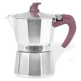 Tognana Extra Style, Caffettiera Moka, 3 Tazze, Alluminio, Grigio