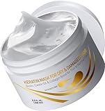 Vitamins Keratin Mask - Balsamo alla Biotina, Proteine ​​del collagene e Olio di cocco - Capelli Danneggiati Sottili e Secchi