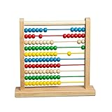 Melissa & Doug Classico Abaco in Legno, Gioco Educativo, Giocattolo evolutivo, Anelli di Legno dai Colori vivaci, 8 Attività aggiuntive, Regalo per Bambine e Bambini di 3, 4 e 5 Anni