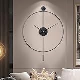 GERHWASH Orologio da parete moderno, 60 cm, design minimalista al quarzo, silenzioso, per soggiorno, cucina, ufficio, camera da letto