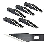 EHDIS 50 pezzi Lame di Cutter Precisione, Coltello di Olio Antiruggine, Lame di Ricambio per Taglierino di Precisione, Bisturi, #11, Nero