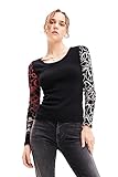 Desigual TS_hery T-Shirt, Nero, L Donna