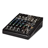 RCF F 6X - Mixer Professionale 6 Canali con Sezione PRO DSP FX integrata 16 preset, Nero