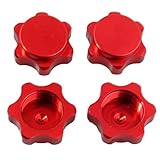 Xoeryoy Dadi del mozzo esadecimale RC 1/8 RC Copertura antipolta per Ruota Auto Compatibile con HSP94762 94886 17 mm di Rosso