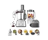 Kenwood Robot da Cucina MultiPro Express FDP65.820SI con Ampia Gamma di Accessori, Ciotola di Capacità 3 L, Potenza 1000 W, 2 Velocità Più Pulse, Argento