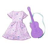 Barbie HBV65 Fashion Pack Abbigliamento musicista, Vestito e chitarra