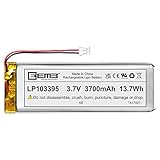 EEMB 3.7V 3700mAh 103395 Lipo Batteria ricaricabile agli ioni di polimero di litio con connettore JST-Assicurarsi che la polarità del dispositivo corrisponda alla batteria prima dell acquisto!!!