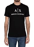 ARMANI EXCHANGE Collo Rotondo Logo, T-shirt, Uomo, Nero (Black 1200), M