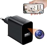 ZUNHAI Telecamera Spia WiFi, 1080P HD Mini Telecamera Nascosta Mini Portatile Microcamere Spia con Allarme di Rilevamento del Movimento, Telecamere di Sorveglianza per APP Intelligente