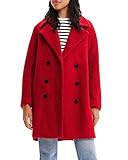 Desigual CHAQ_London, 3007 Burgundy Cappotto, Red, L da Donna