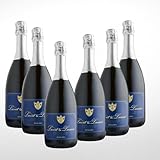 Luvit & Lumoè | Prosecco Extra-Dry D.O.C. Treviso | Idea Regalo | 6 bottiglie da 750 ml | 11% vol. | Offerta Vino Originale Premium | Completo di confezione | Bollicina fine e gusto fruttato.