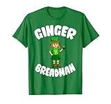 Ginger Breadman Tshirt Festa di San Patrizio Verde Cupcakes Maglietta