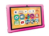 Clementoni Tablet Educativo - Clempad 10" 3-6 anni - Tecnologia Bambini, Schermo 10 Pollici IPS HD, Memoria 32 GB RAM 2G, Android, Quad Core, Google Play, Youtube Kids, Custodia Protettiva Rosa, 16478