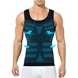 Casey Kevin Canotta Compressione Uomo Shapewear, Canotta Contenitiva Uomo, Maglia Contenitiva Uomo Snellente Intimo Fitness Dimagrante Fascia Pancia Canottiera