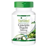 Fairvital | Frutto Graviola 500mg - AD ALTO DOSAGGIO - VEGAN - 120 Capsule