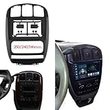 Autoradio Mascherina Telaio Adattatore nero Car Stereo 10.1 pollici Grande Schermo Fascia Telaio Adattatore/Fit for chrysler grand Voyager touring 2Din Dash Audio pannello di montaggio Kit telaio Tela