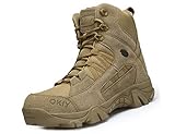 IYVW OKIY 1705 A Uomo Tactical Boots Delta zip laterale scarpe Militare Lavoro Army Giallo deserto 42 EU