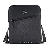 bugatti Universum Borsello Uomo Tracolla, Borsa per Tablet 10 Pollici - Nero