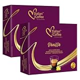 100 Capsule di caffè Italian Coffee compatibili Nespresso® Professional* (100 Capsule, Espresso Vaniglia)