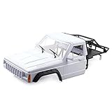 INJORA RC Carrozzeria Corpo di Auto Cherokee Car Shell per 1/10 RC Crawler TRX4 Axial SCX10 90046 (Bianco)