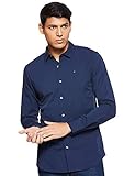 Tommy Jeans Original Stretch, Camicia Uomo, Black Iris, M