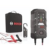 Bosch C70 Caricabatterie per auto, 12V-24V / 10 A, Carica di mantenimento - Per batterie al piombo, EFB, GEL, AGM e VRLA