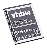 vhbw batteria compatibile con Samsung Galaxy 5, 550, B5722 DUOS, GT-i5500, I5500, i7110 PILOT smartphone cellulare (1000mAh, 3,7V, Li-Ion)