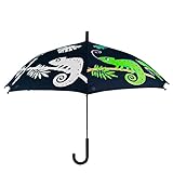 Esschert Design Chameleon Cambia Colore Ombrello IN Pioggia per Bambini Ombrello
