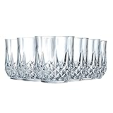 Cristal D arques Paris Collezione Longchamp - 6 bicchieri bassi da 32 cl, in Kwarx, lucidi, trasparenza e resistenza