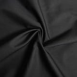 designers-factory - Tessuto 100% cotone popeline - Venduto al pezzo - Stoffe di cotone tinta unita – stoffa al metro 100% cotone (1m x 1m46 - Nero)