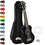 TIGER Principianti e Ukulele Soprano, Ukulele e Borsa, Nero