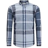 Barbour Uomo Camicia su Misura Harris, Blu, M